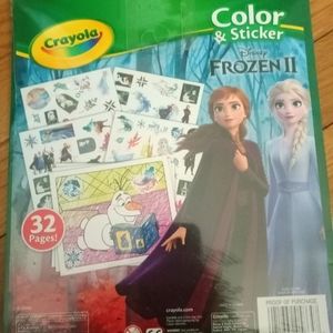 New Frozen 2 Crayola Color And Sticker